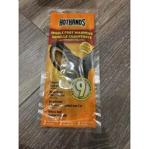HotHands Air Activated ADHESIVE Insole Foot Warmers - 9 Hours of Heat - EXP 2027